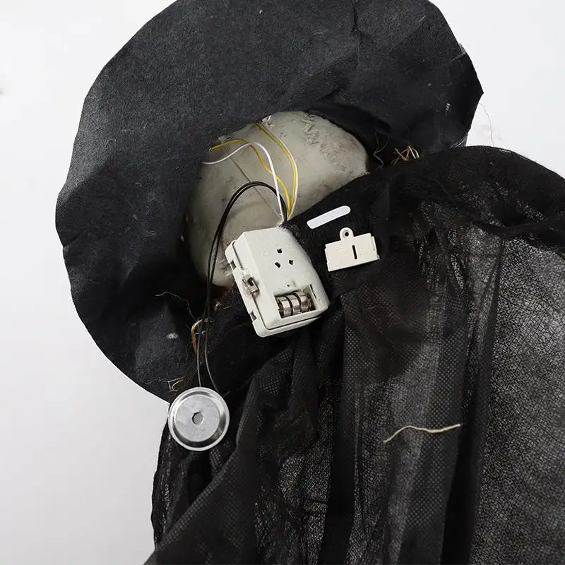 

led lights car accessories led Halloween-decor Luminous Sound Hooded Large Halloween Hanging Ghost Scary Haunted House P