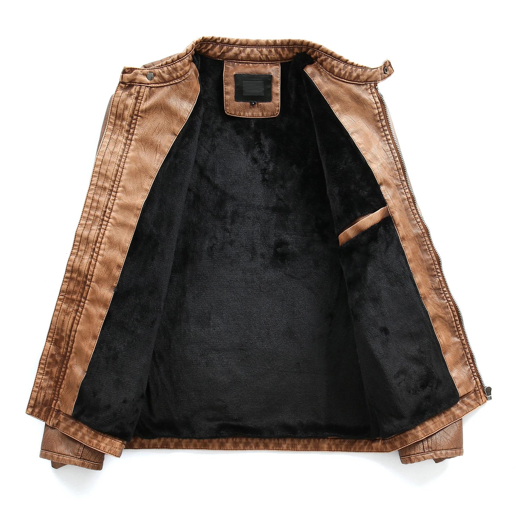 Новые мужские кожаные куртки мотоциклетная куртка из искусственной кожи