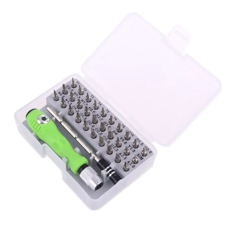 32 в 1 Набор Точная Отвертка Мини Магнитные Биты Комплект для мобильных устройств