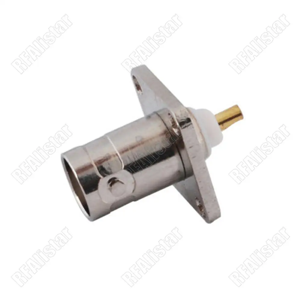 2 шт. BNC Гнездовой разъем для монтажа на панели фланцевое крепление паяльная чаша