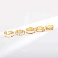 luxury vintage rings for women cubic zirconia adjustable ring white bridal wedding engagement trendy jewelry bijoux femme