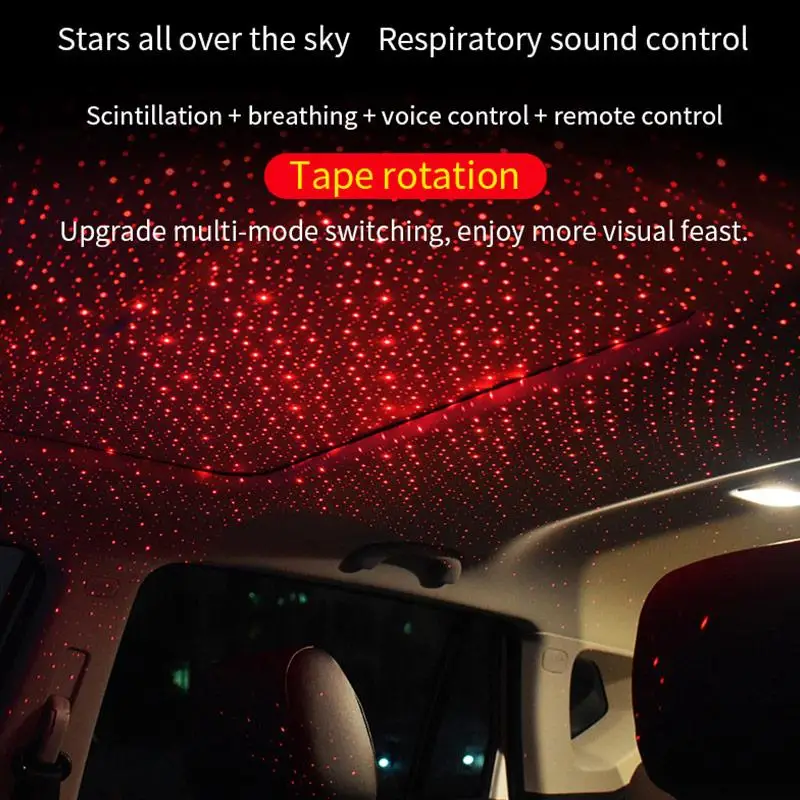 Автомобильное украшение подлокотник звезда неоновое светильник емый ночник