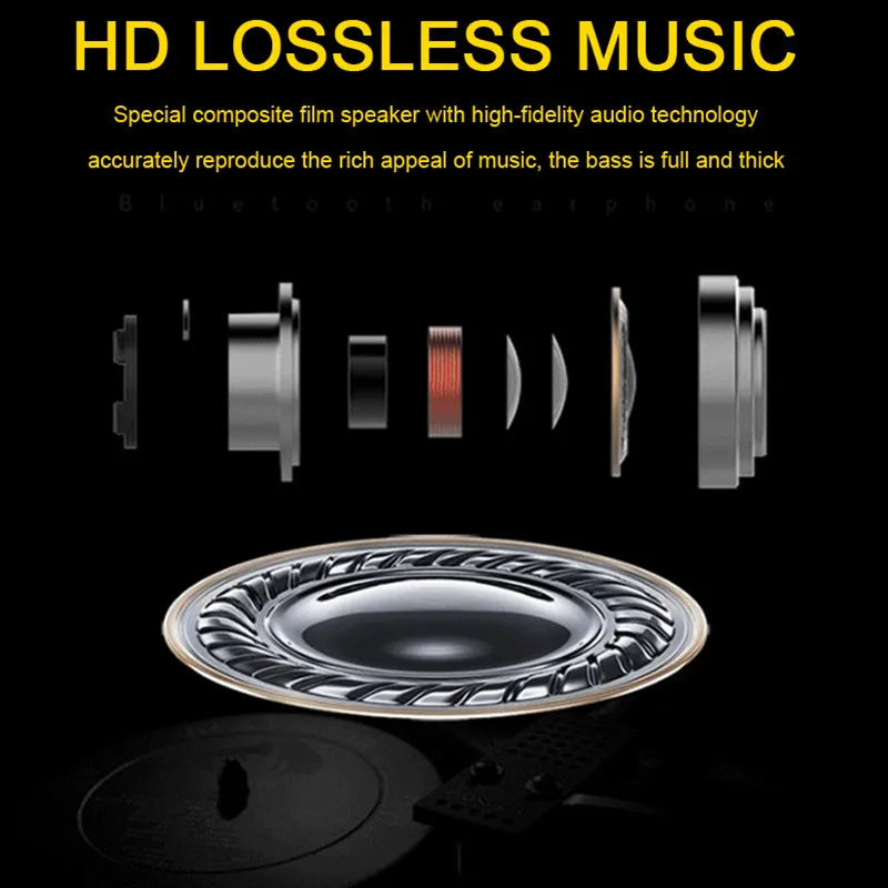 

T25 Waterproof Bluetooth Earphone Wireless Magnetic Neckband Earbuds Handsfree Sport Stereo Headphones for Samsung Xiaomi W/ Mic