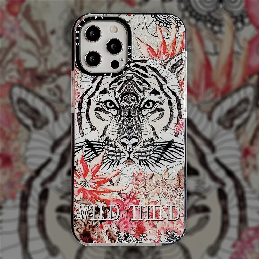

Luxury animal style anti-drop mobile phone case Iphone 12 11 Pro MAX Mini X XS XSMAX XR 7 8 6 Plus 6S Coque Funda