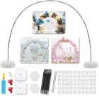 Большой шар, яркий с основанием для украшения дня рождения, Рождества, Нового года, вечеринки, товары, регулируемая гирлянда из воздушных шаров