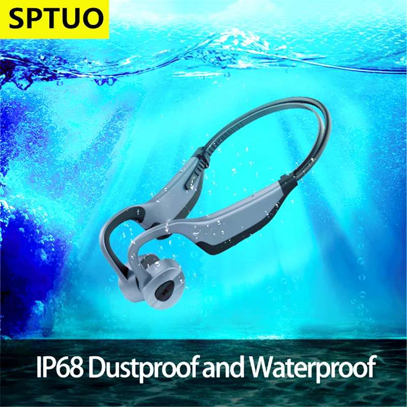 

Genuine K7 IP68 Swimming Bluetooth Wireless Headphones 16G Mp3 player Bone Conduction Headset Sport Waterproof Earbuds