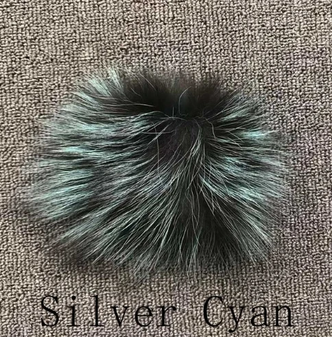 silver cyan QIUCHEN PJ19055 Новое поступление натуральный Лисий мех женский зимний жилет с капюшоном модная модель высокое качество горячая распродажа - Цвет: silver cyan
