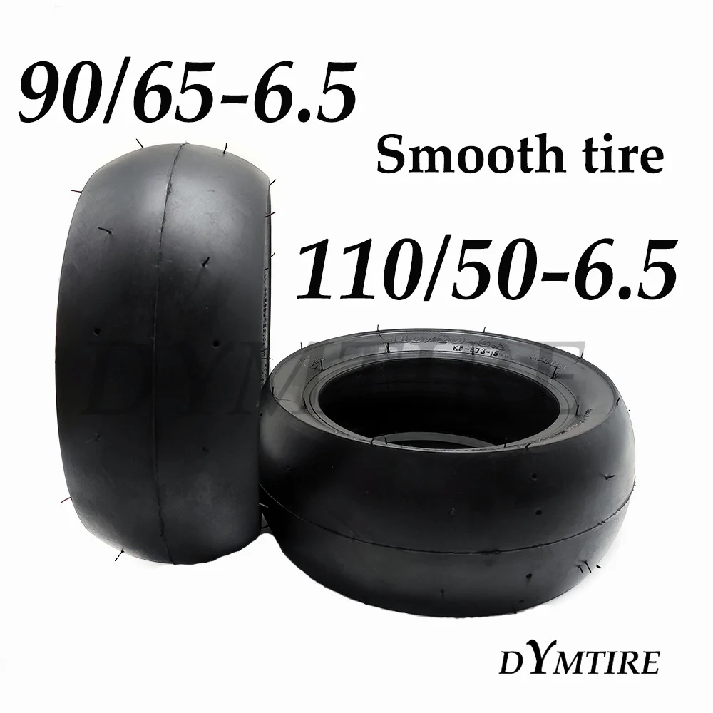 11-дюймовая гладкая шина для дрифта 90/65-6 5 передняя 110/50-6 задняя бескамерная
