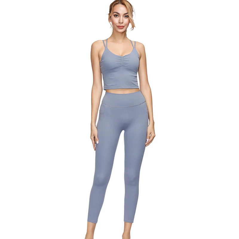 Новые женские штаны для йоги облегающие спортивные Леггинсы спортивная одежда