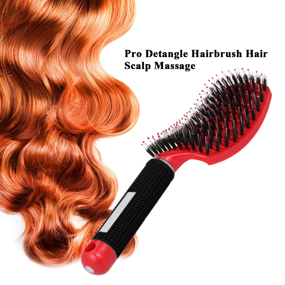 Расческа для волос массажная расческа головы щетка Женская влажной и вьющейся