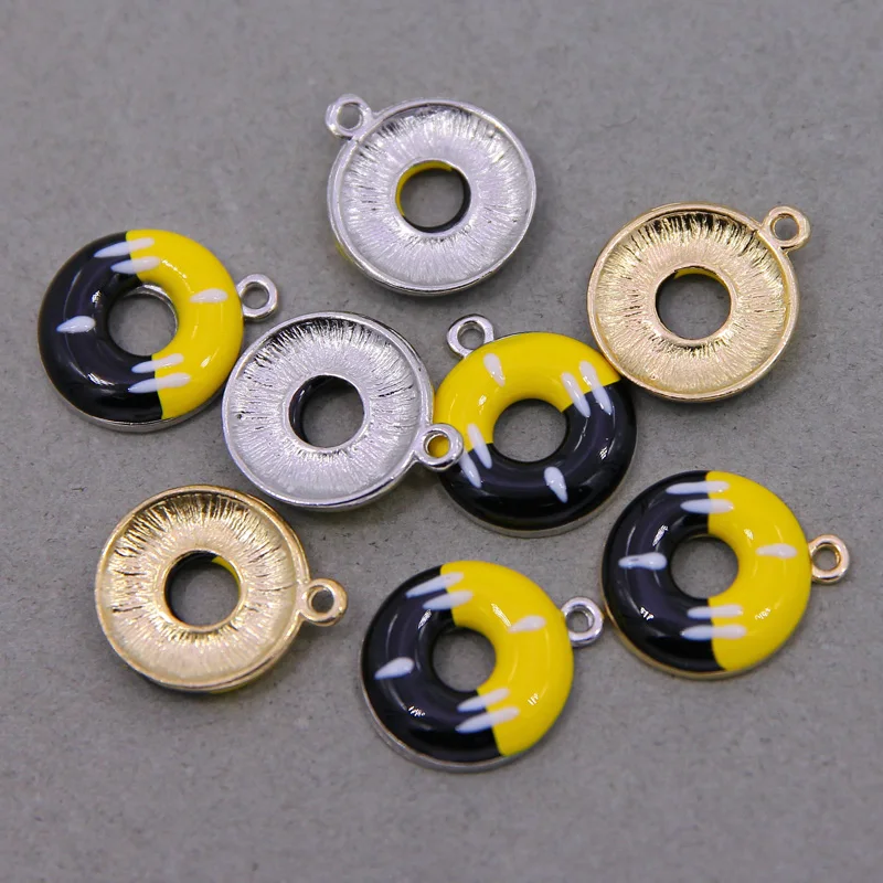 6 шт. Подвески в виде пончиков для изготовления ювелирных изделий подвеска из