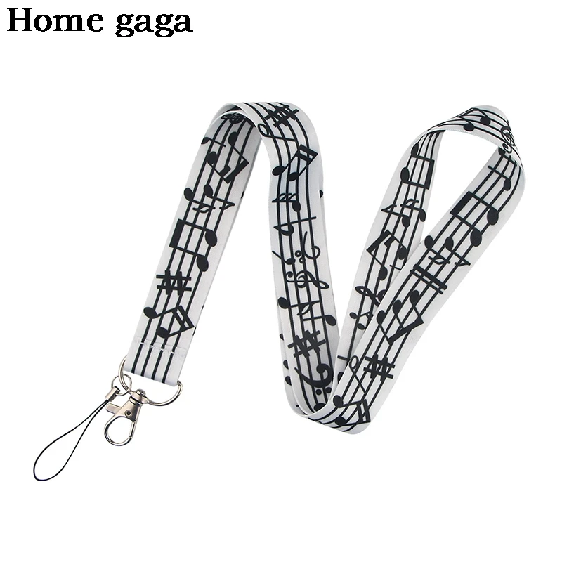 Шнурки Homegaga D2913 для музыкальных заметок шнурок шеи ключей рукоделия|Тесьма| |