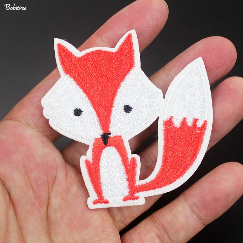 1 шт. мультяшная лиса нашивка значки с вышивкой термопереводки железная детская