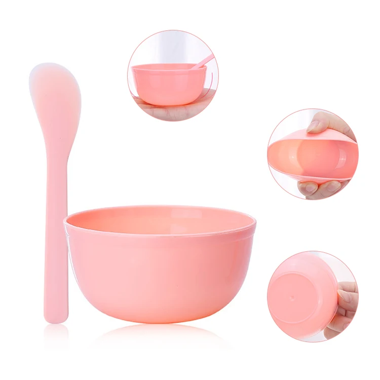 

1 Set Of DIY Mask MakeUp Soft Mixing Bowl Stick High Quality Soft Plastic Random Color