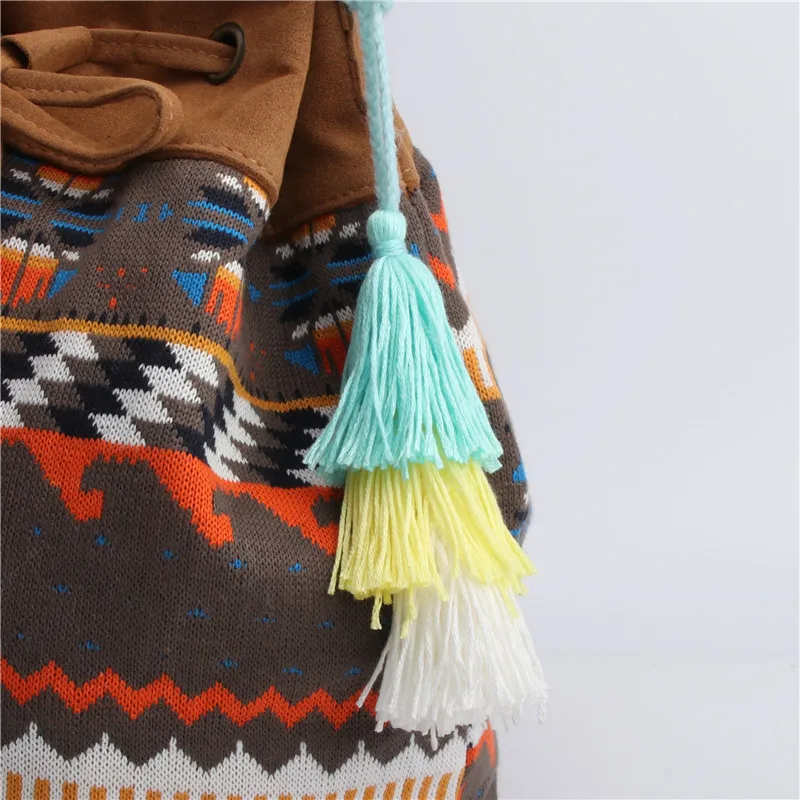 1 шт. цветная Бохо сумка для ключей с помпонами аксессуары очаровательный кошелек