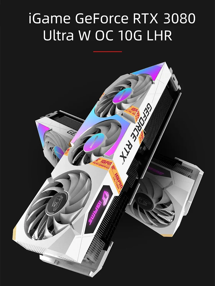 

Colorful Graphics Card iGame for GeForce RTX 3080 Ultra OC 10G 1710-1755MHz GDDR6X 320Bit 3xDP + 1xHDMI-Compatible Graphics Card