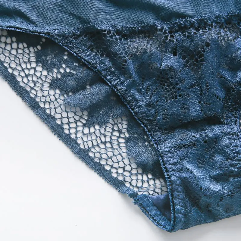 Прозрачный комплект нижнего белья сексуальный кружевной с вышивкой бюстгальтер