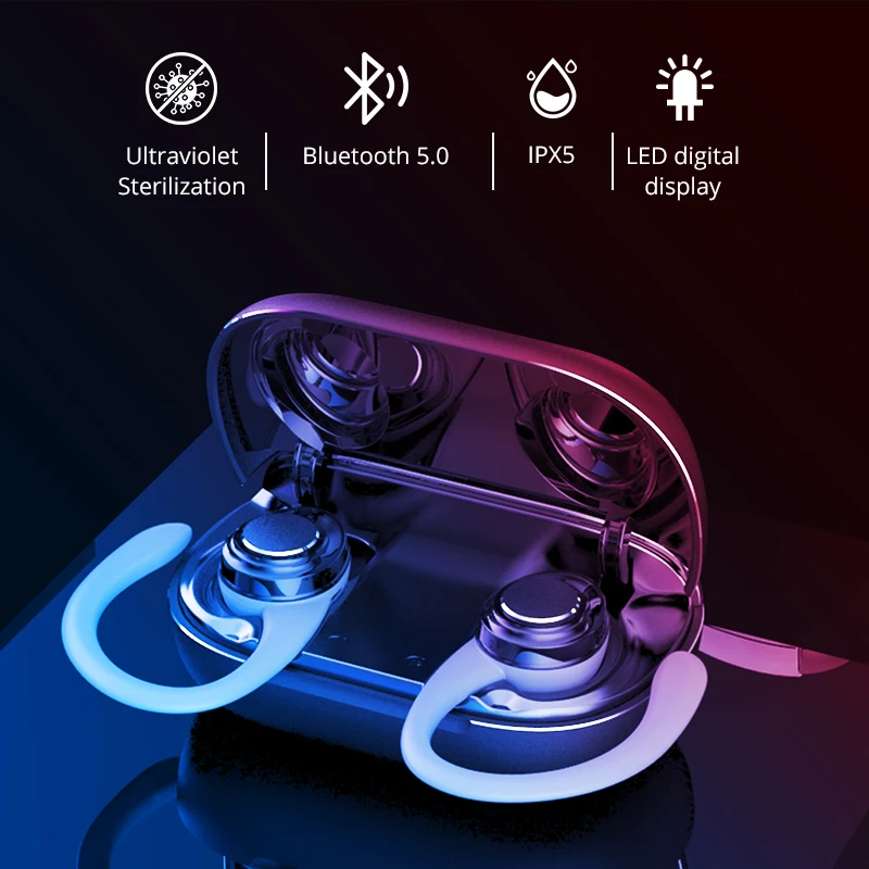 Беспроводные наушники Makibes Belle Era TWS Bluetooth 5 0 IPX5 ультрафиолетовая стерилизация