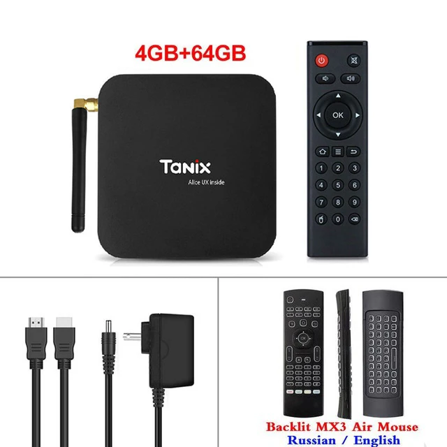 4G64G add MX3 Tanix TX6 Android 9,0 tv Box Allwinner H6 Четырехъядерный 4G ram 32G/64G rom скорость 4K 2,4G/5 GHz двойной WiFi Google Youtube медиаплеер - Цвет: 4G64G add MX3
