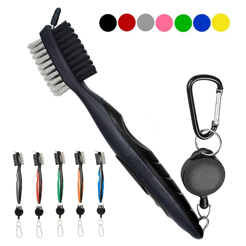 

Golf Groove Cleaning Brush 2 Sided Golf Club Brush Golf Putter Wedge Ball Groove Cleaner Kit Cleaning Tool Golf Accessories