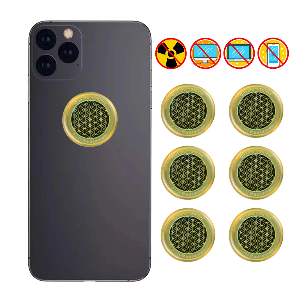 EBUTY 6 шт. круглые с защитой от радиации мобильный телефон наклейки ЭМП скалярной