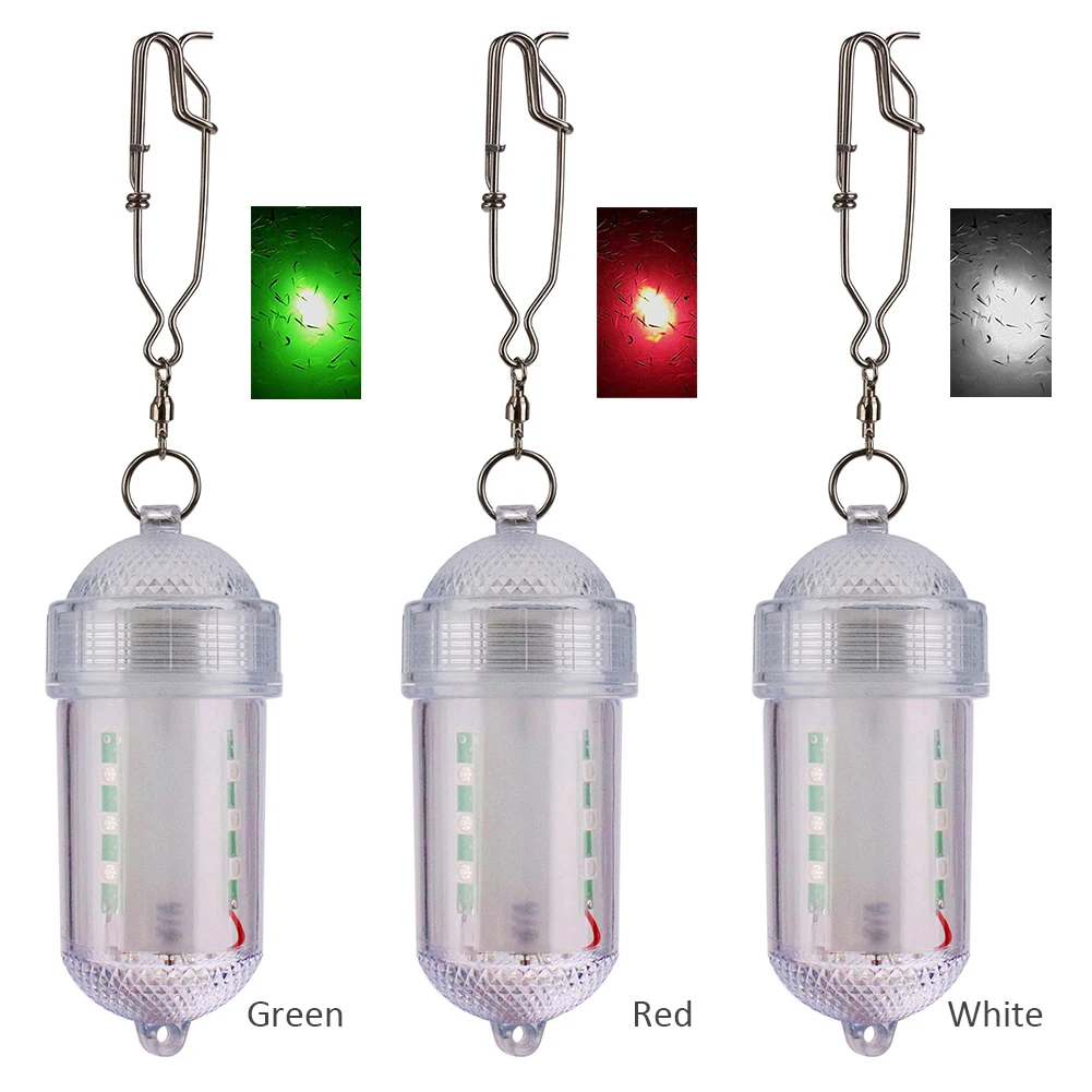 

Underwater LED Fishing Trapping Lamp Attracting Luminous Light Lure Bait Fish Lamps Night Fishing Tackle Accessories