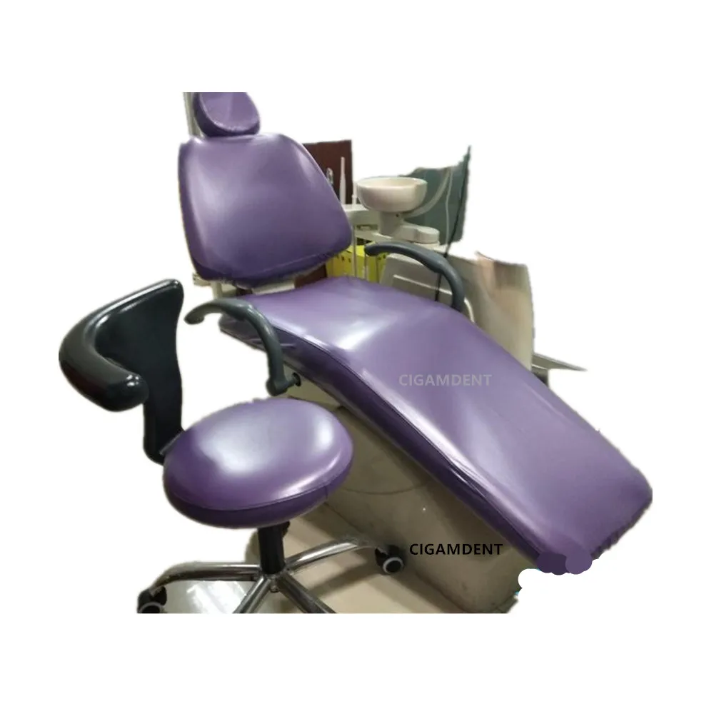 Чехол для стоматологического кресла, защитные детали для стула,водонепроницаемый ярко-фиолетовый чехол для стоматолога