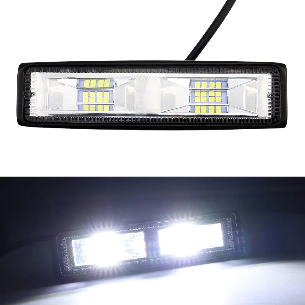 Car LED Work Light 12V-24V I-shaped 6-inch 16 lights 48W Retrofit auxiliary spotlight | Автомобили и мотоциклы