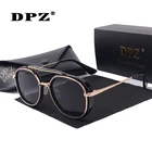Солнцезащитные очки DPZ круглые для мужчин и женщин, брендовые дизайнерские солнечные очки в стиле стимпанк, UV400, летние