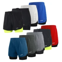 mens 2 in 1 running sport shorts quick drying breathable gym training exercise jogging cycling shorts with longer liner