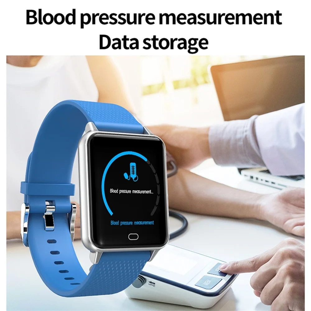 Умные часы с шагомером пульсометром измерителем артериального давления камерой