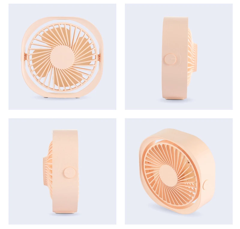 360 градусов вращения мини USB Настольный Персональный вентилятор 3 вида цветов