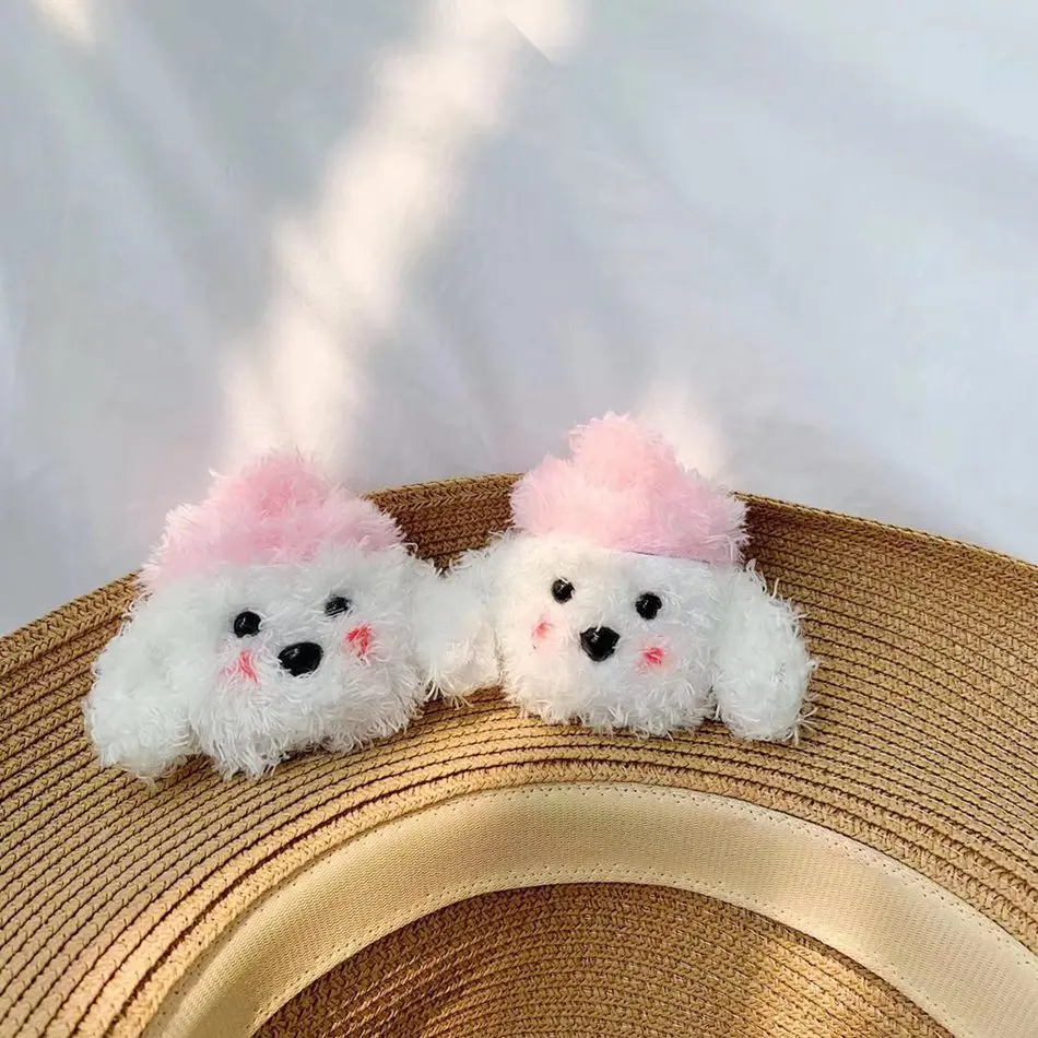 3D Cute Earphone Case for Airpods Case Cartoon Knitted plush Cover for Apple Airpods 2 Case Bear Teddy Dog Rabbit Earpods Case