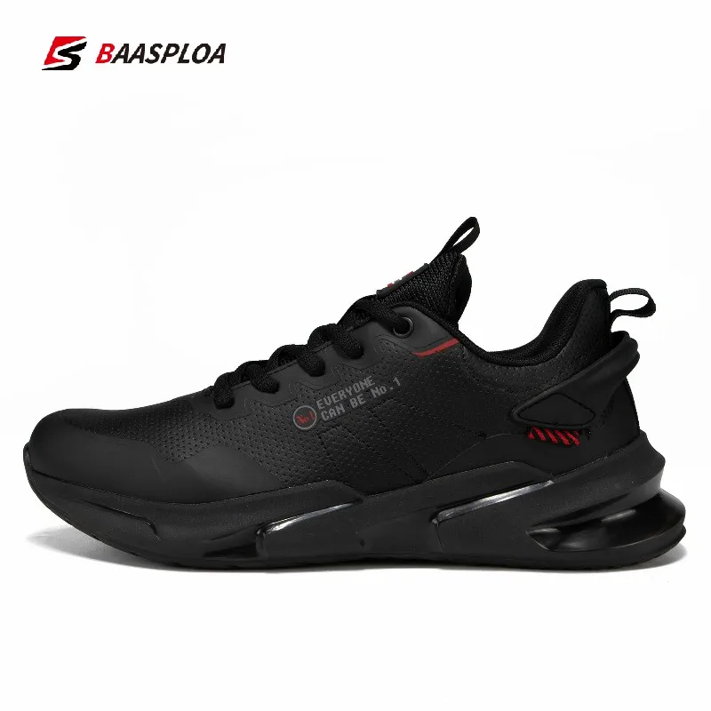 Baasploa Men Casual Shoes Classics Breathable Running Walking Sneaker Non-Slip Men Sneakers Waterproof Outdoor Male Sport Shoe