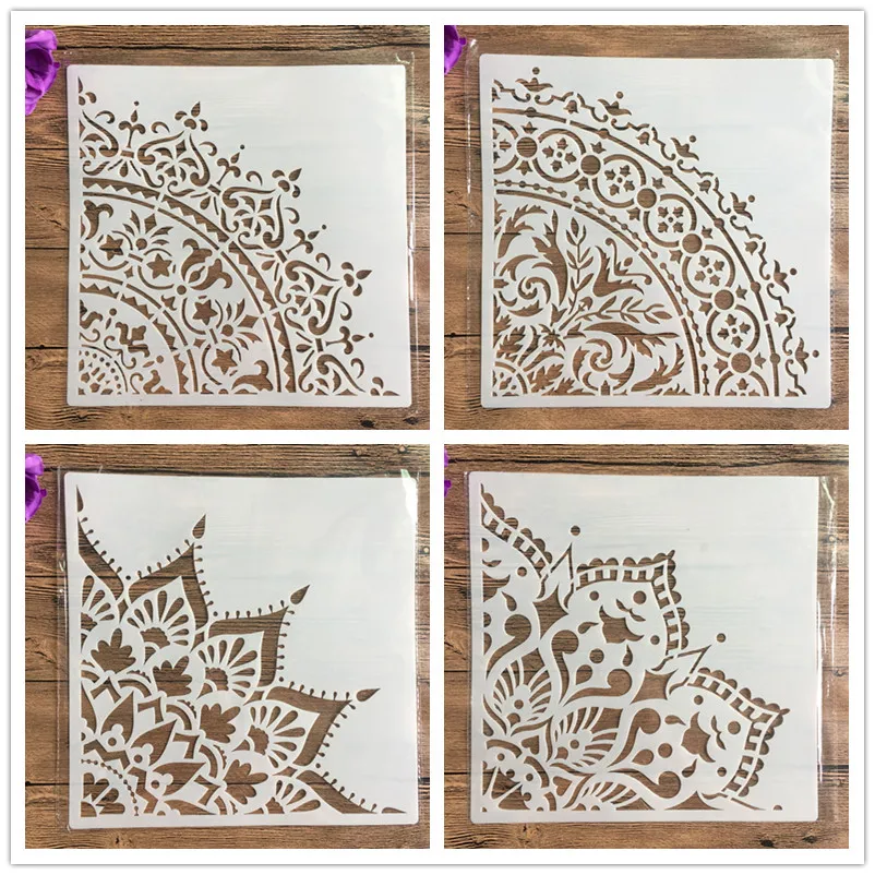 30*30 см большие многоразовые формы сделай сам лазерная вырезка трафарет для