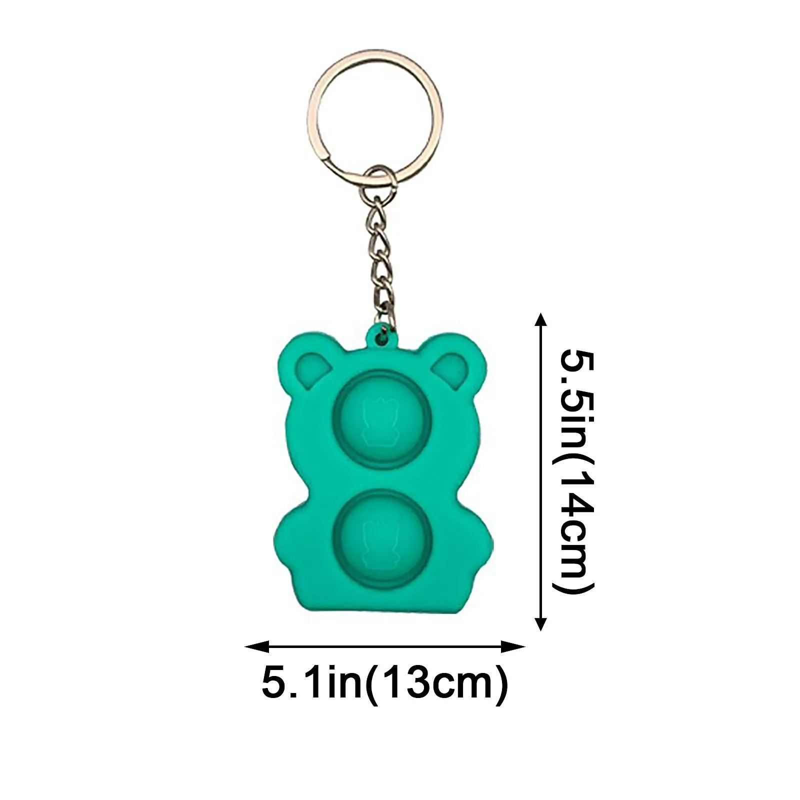 

2021 NEW Mini Keychain Push Bubble Silicone Sensory Toys Are Suitable For Relieving Stress Children Montessor