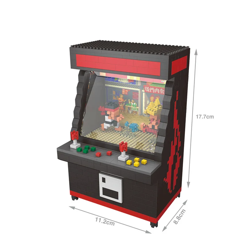 Смешные Классические боевые аркадные игры микро алмазный блок игровая консоль Ryu