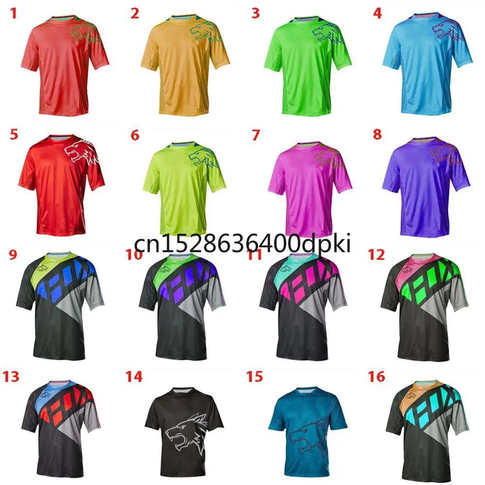 Футболка мужская с коротким рукавом горнолыжная кофта для гонок Джерси