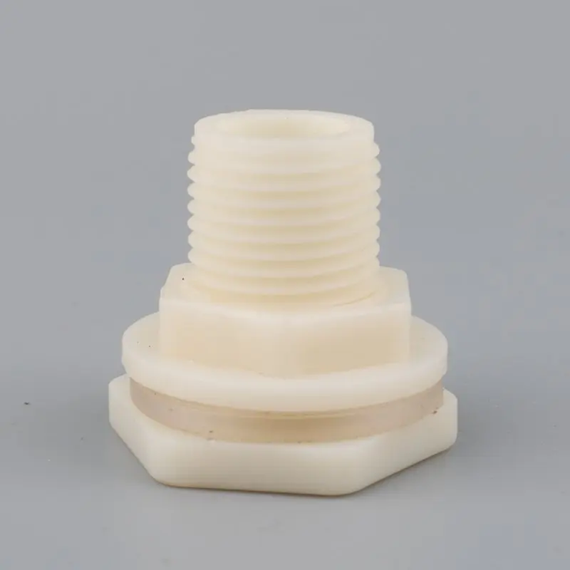 1pc ABS 1/2 ''пластиковый соединитель для аквариума с аквариумом, адаптер для водорослей, пластиковые фитинги для ведра, соединения водонапорных башен - Цвет: 1pc