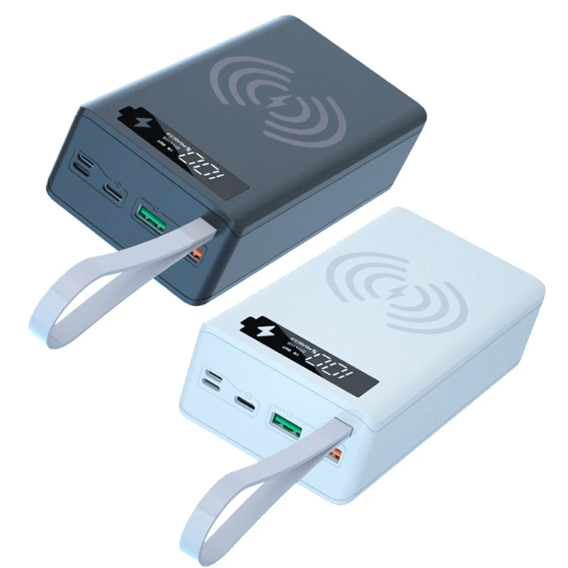 

Welding Free 12*18650 Battery Storage Box PD QC3.0 USB 10W Fast Wireless Charging Power Bank Case 18650 Battery Holder Box