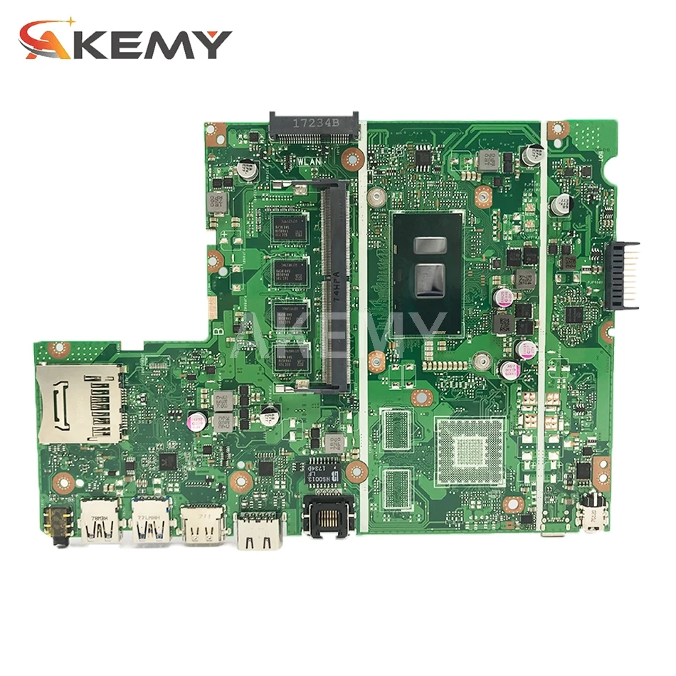 Billig Akemy Für Asus X541UA X541UAK X541UVK X541UJ X541UV X541U F541U R541U Motherboard Laptop Motherboard Mit 8 GB RAM SR2ZV I7-7500U