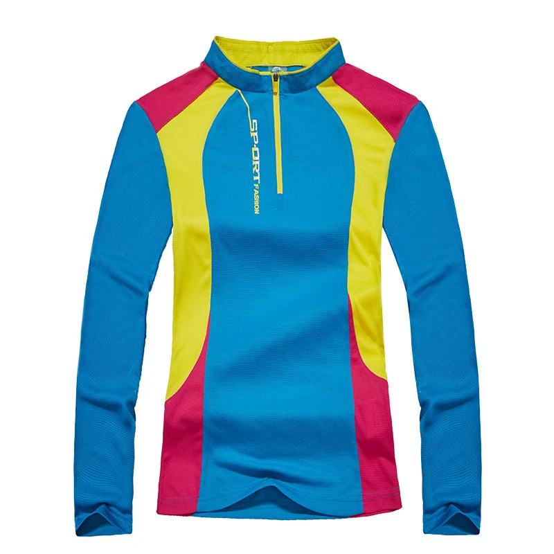 Мужская и женская быстросохнущая футболка с длинным рукавом спортивный топ