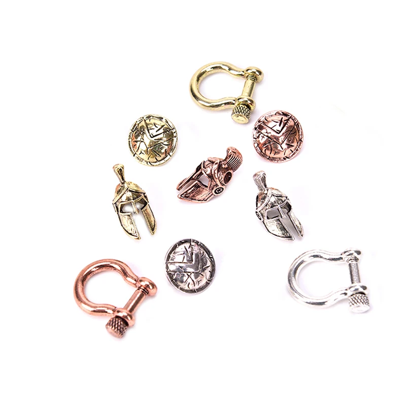 Металлические шармы для зонта латунные бусины ножей щит веревка EDC