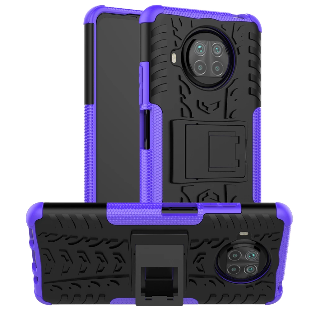 

Luxury Phone Case For Xiaomi Note 10T Lite 10I Pro 10 Pattern Dazzling Collapsible Bracket Fashion Anti-fall Protection PC Cover