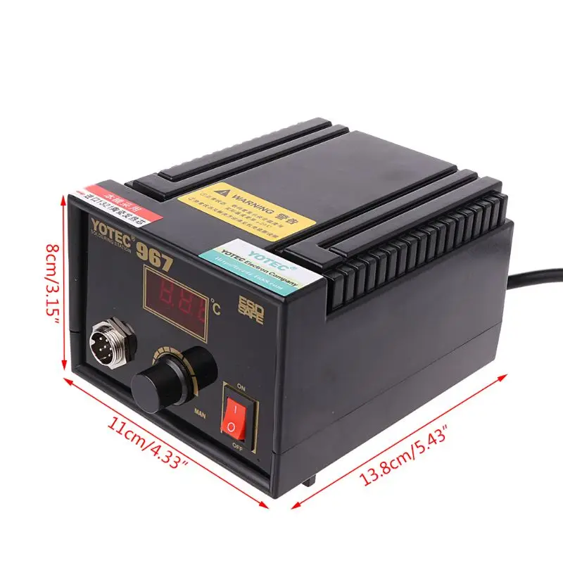 

110V 220V 967 Electric Rework Soldering Station Iron LCD Display Desoldering SMD