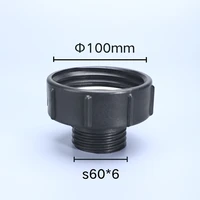 ibc tank fittings 100mm to 60mm tap connector replacement valve fitting for home garden water pipe adaptor