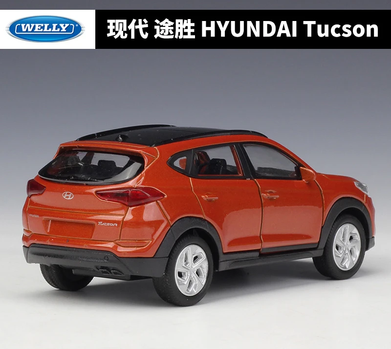 WELLY 1:36 Hyundai Tucson:Santafe:IX35 SUV Выдвижная машина ORV литая модель автомобиля из
