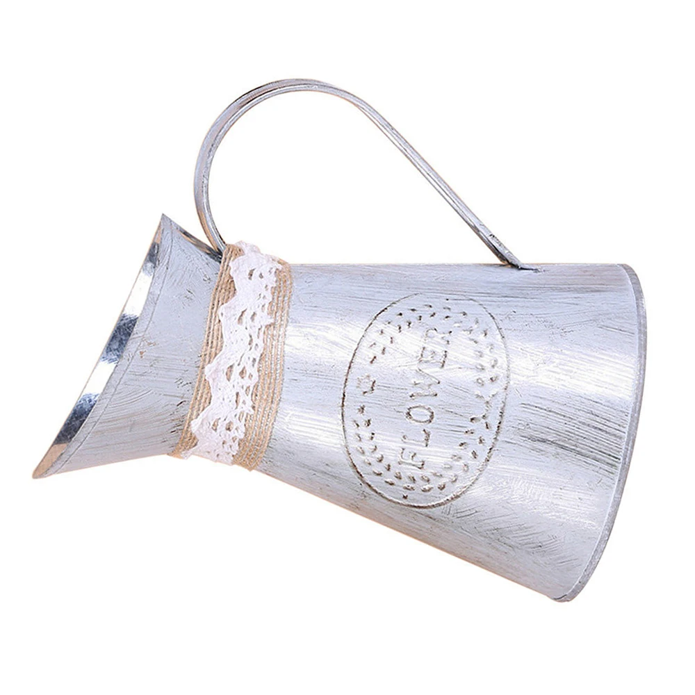 Винтажный железный лист деревенский цветочный кувшин ведро для балкона