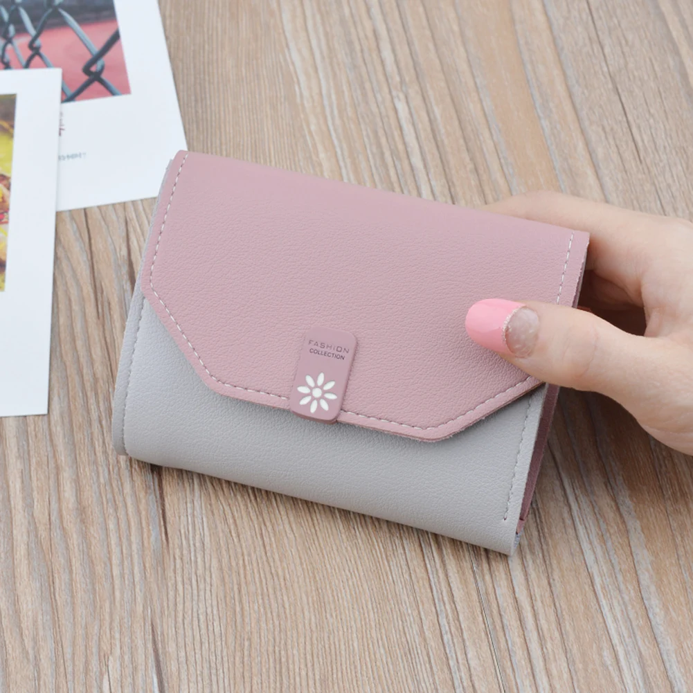 Женские кошельки Маленький модный бренд кожаный кошелек для женщин женская