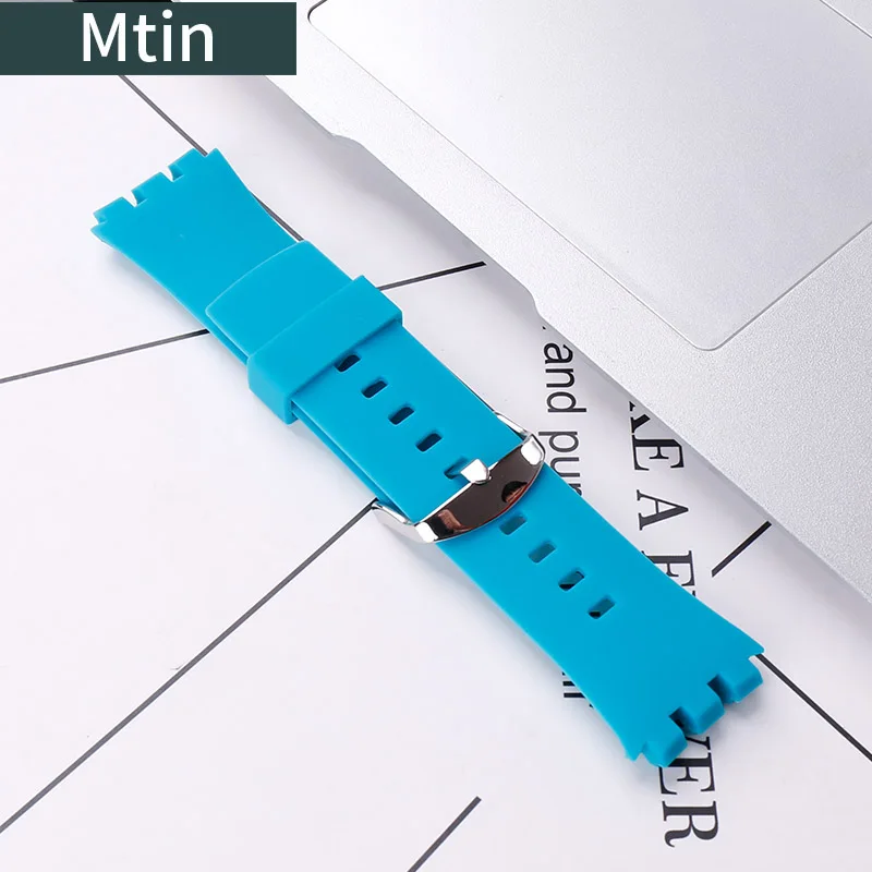 Pin Buckle Silicone Strap Men For Swatch Touch SURW100 114 SURB100 101 105 Watch Accessories Outdoor Sports Wristband Bracelet